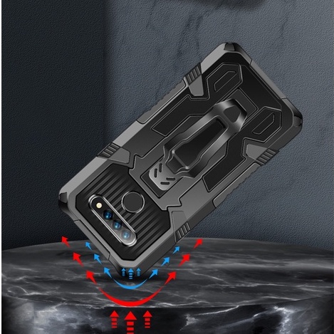 Ốp Điện Thoại Pc+Tpu Có Vòng Đỡ Bảo Vệ Cho LG K41S K51S K51 K61 K31 Stylo 6 7 4G5G Aristro 5 Pro