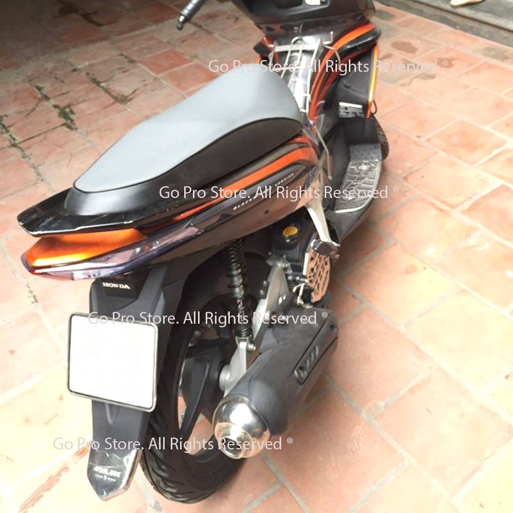 Chụp Đích Pô AIR BLADE 2008 - 2010 INOX