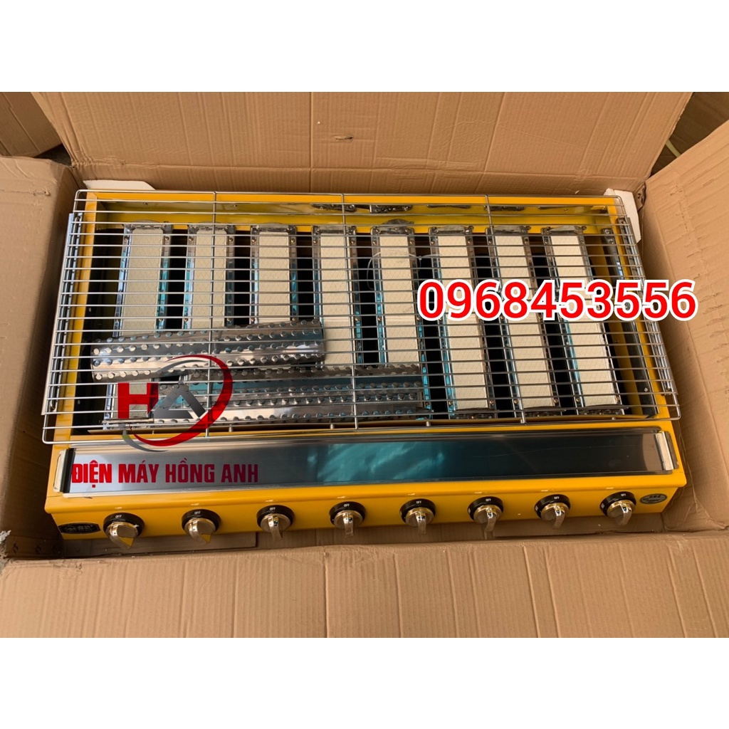 BẾP NƯỚNG BBQ BẰNG GAS 4-6 ĐẦU ĐỐT CHUYÊN NƯỚNG HÀU, BÁNH TRÁNG, THỊT NƯỚNG...