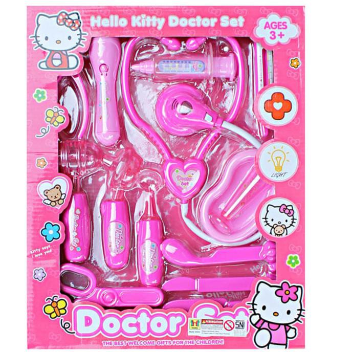 Bộ Đồ Chơi Đóng Vai Bác Sĩ Y Tá Hello Kitty Cho Bé Gái