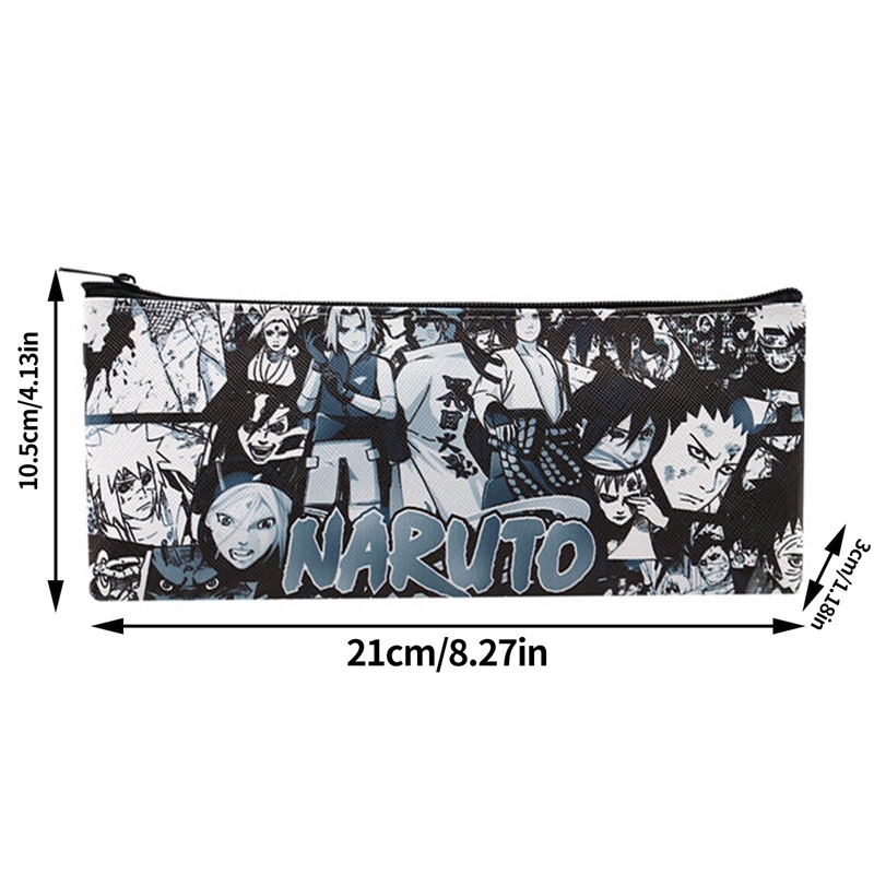 Tmdbyx Túi Đựng Bút / Mỹ Phẩm Có Khóa Kéo Họa Tiết Anime Naruto Sasuke Kakashi Pein Itachi Cho Học Sinh