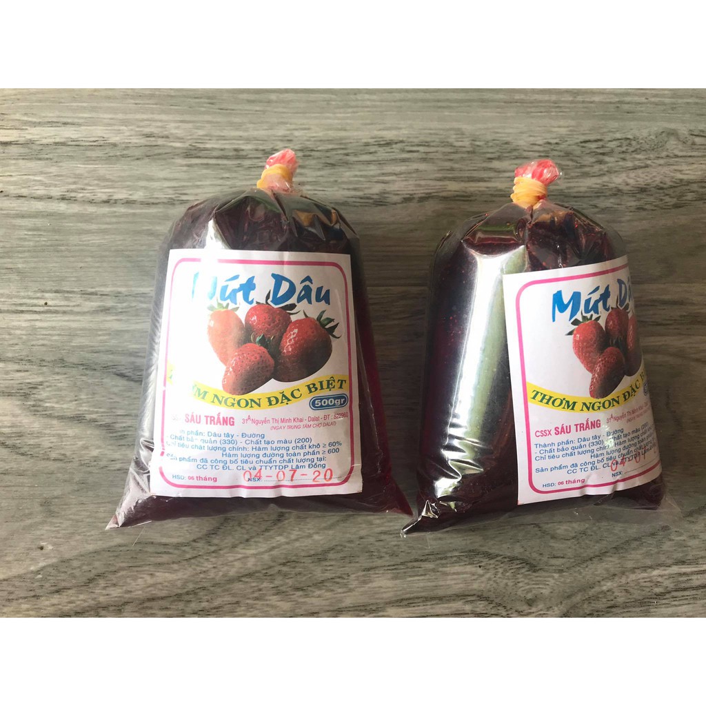 Mứt Dâu Đà Lạt- Bịch 500G