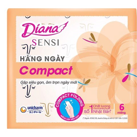 Băng Vệ Sinh Diana Sensi Hằng Ngày (20 Miếng) [che tên sản phẩm khi giao hàng]