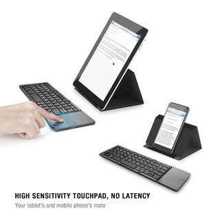 Hotselling⚡Bàn Phím Không Dây Mini Gấp Gọn Bluetooth Tích Hợp Touchpad B033