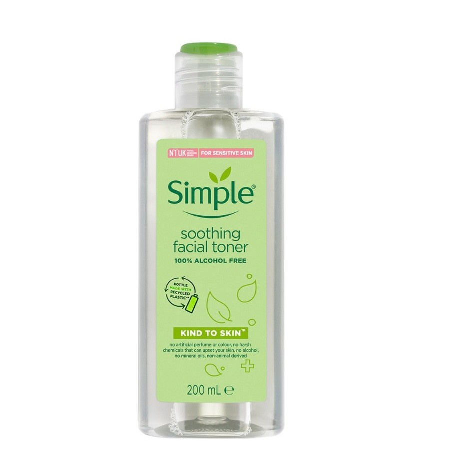 Nước Hoa Hồng kiềm dầu Simple Soothing Facial Toner 200ml