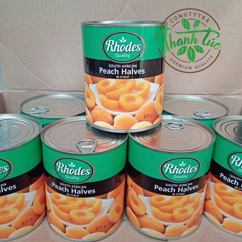 Đào Ngâm Rhodes Lon 825gr