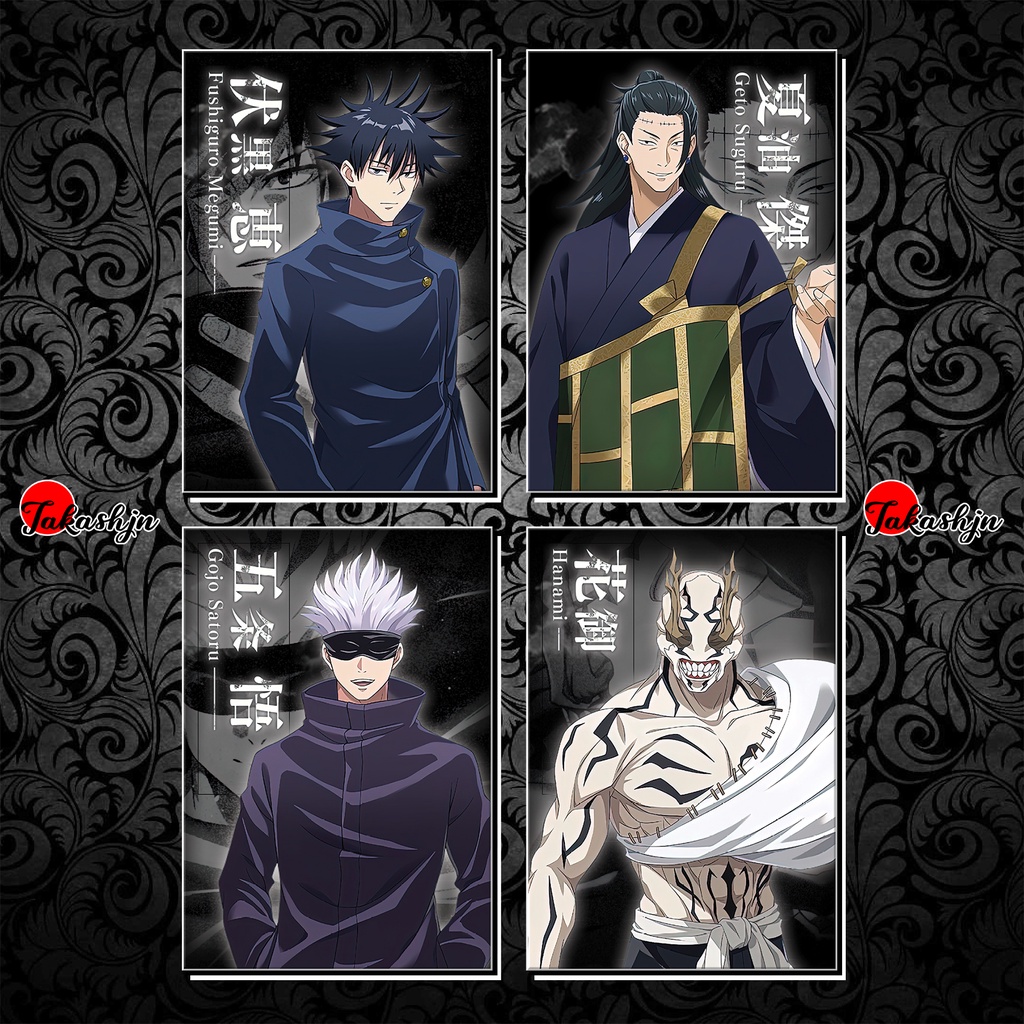 Thẻ Bài Jujutsu Kaisen - Khổ 6.3 x 9 cm