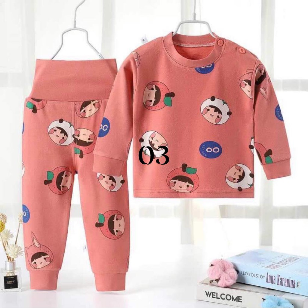 bộ cotton quảng châu cho bé