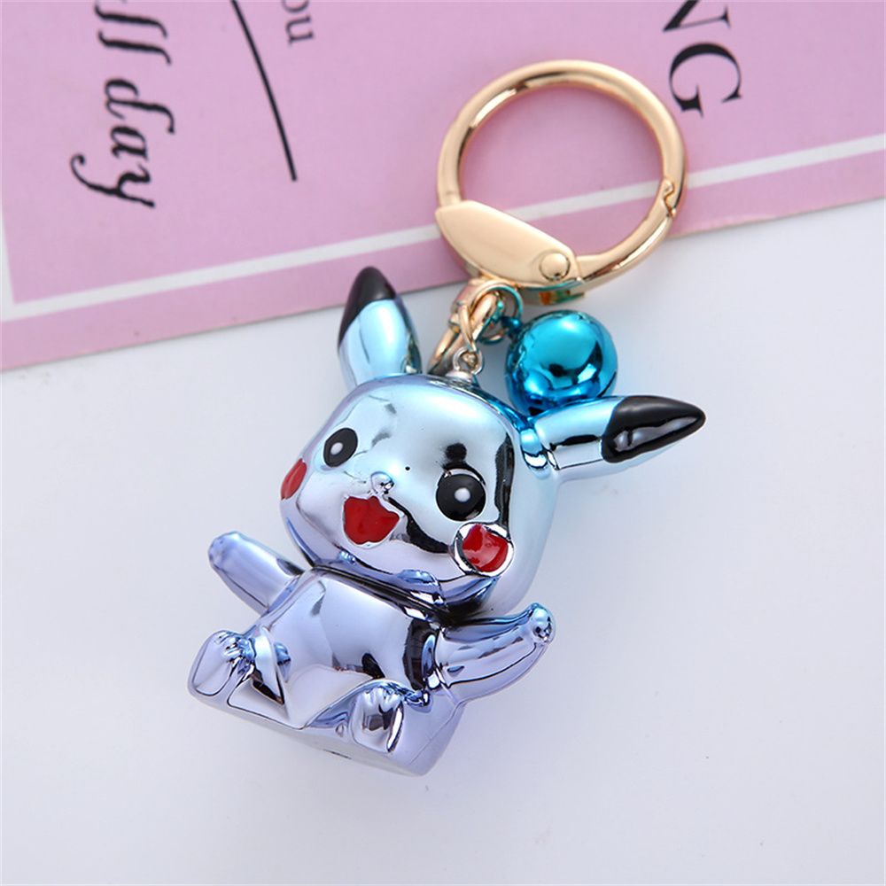 Móc khóa Pikachu bằng kim loại tùy chọn màu dễ thương