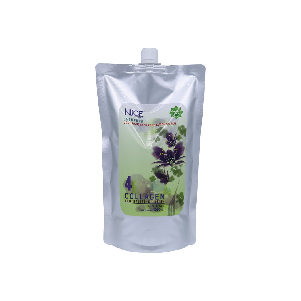 Bộ Duỗi , uốn setting  Collagen đa năng siêu thẳng mượt, siêu xoăn  NICE 1000ml