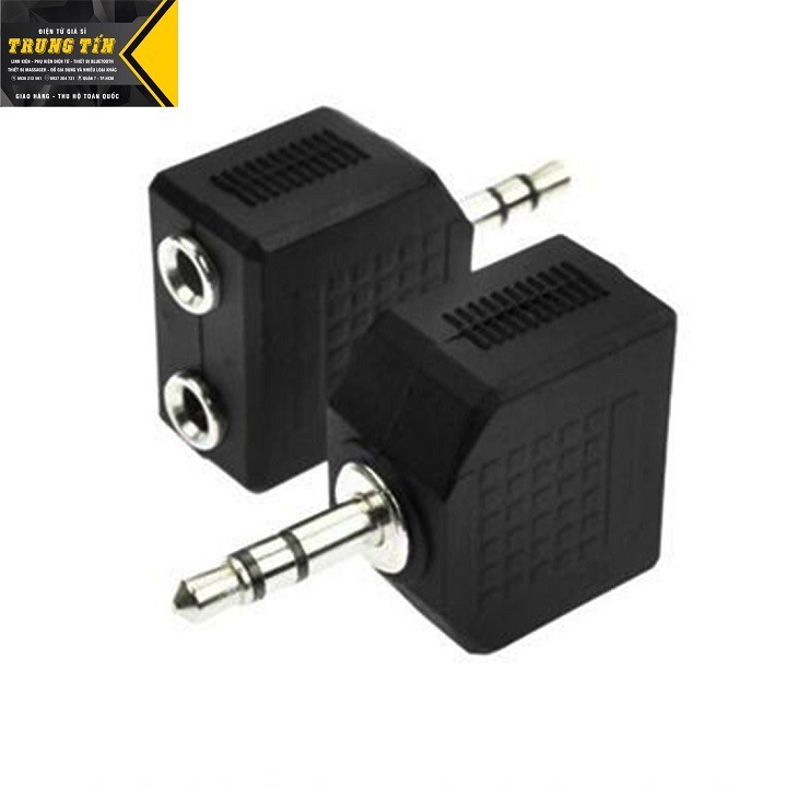 Đầu chia âm thanh 1 ra 2 3.5mm