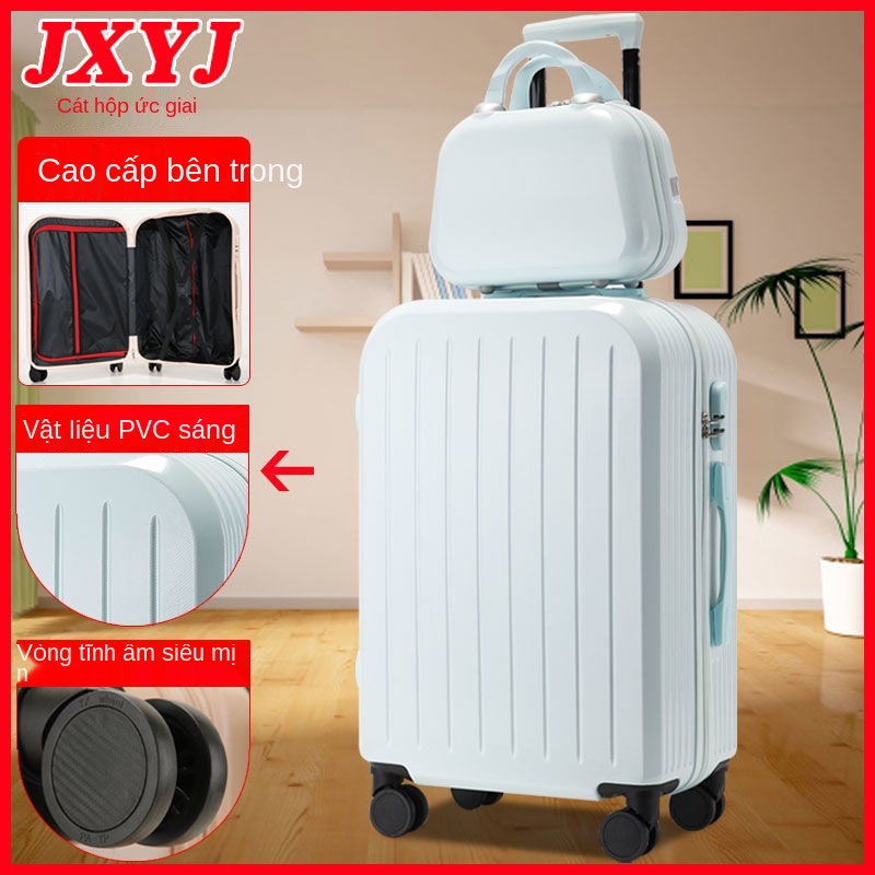 ZHành lý nữ sinh viên ở trọ du lịch trường hợp xe đẩy nam công suất lớn quá khổ kích thước 30 inch vali lên máy bay mật