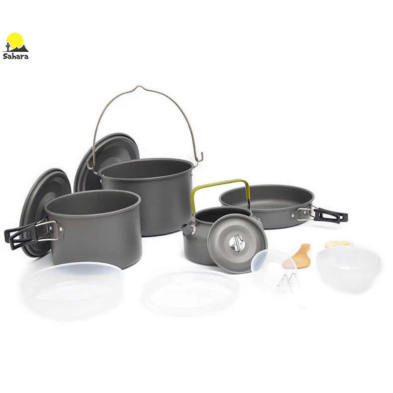Bộ nồi dã ngoại cắm trại DS-700 dành cho 6 người