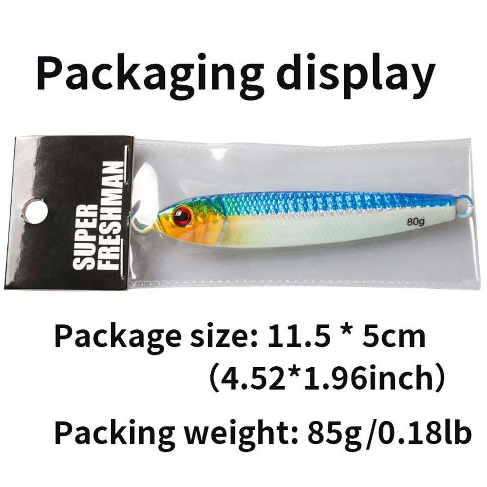Mồi Câu Cá Giả Bằng Kim Loại Chì Nhiều Màu Sắc 80g 105mm