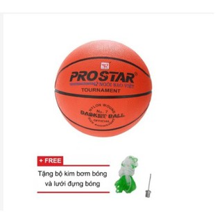 Quả bóng rổ prostar số 7, số 6 cao su tặng kim bơm bóng và lưới đựng bóng