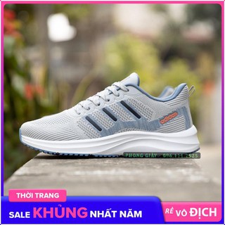 [Siêu Sale] Giày sneaker nam giày thể thao nam A529 màu ghi sáng