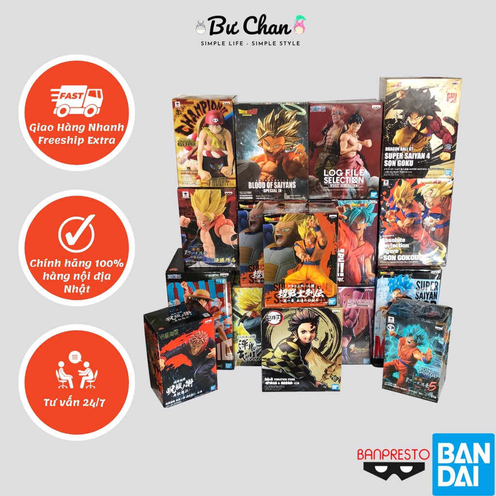 Mô hình One Piece x Jujutsu Kaisen x Naruto x Dragon Ball - Figure Japan - New Full box - 2nd
