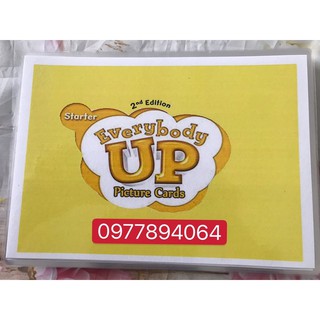 Thẻ Flashcards Tiếng Anh Everybody up stater ép plastics bền đẹp