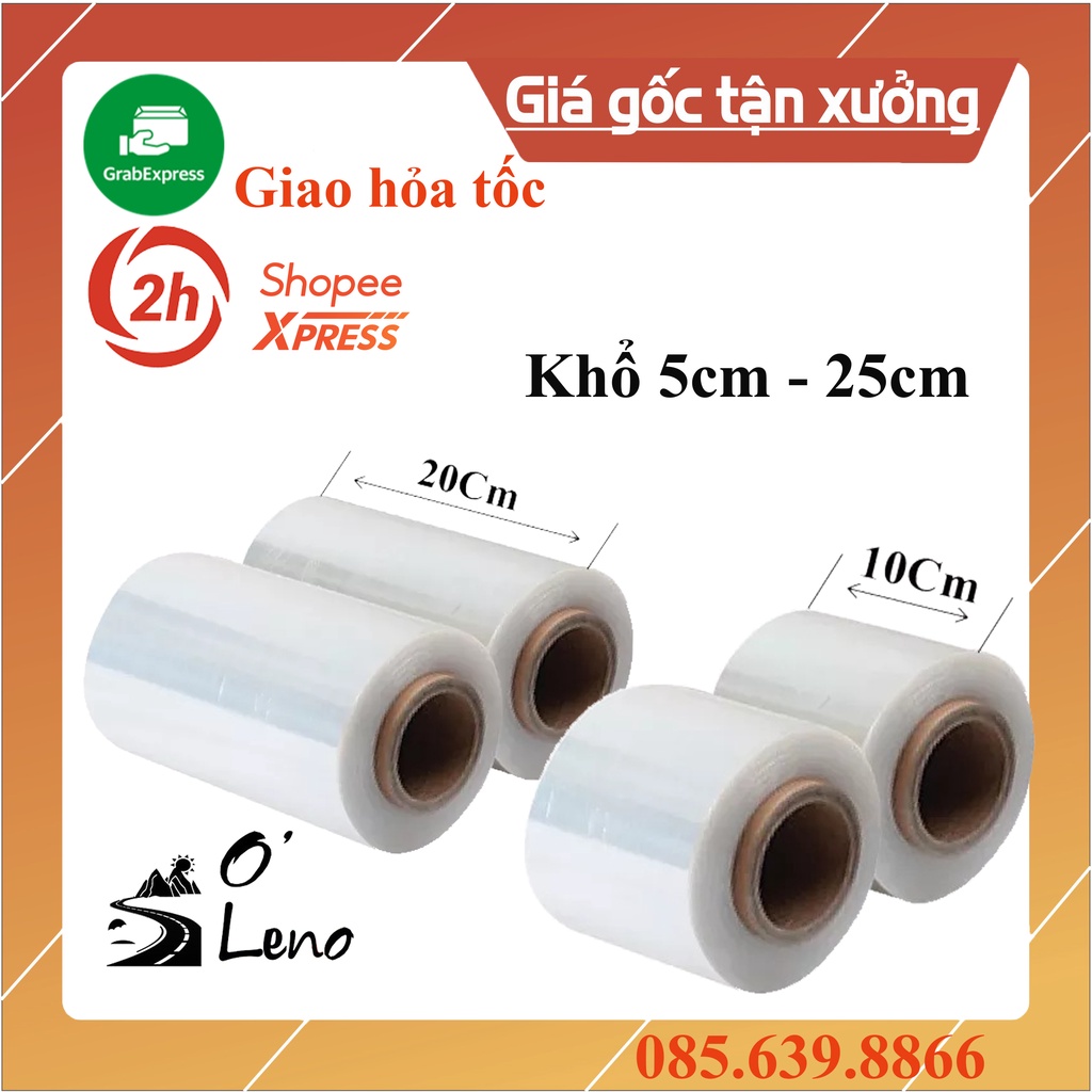 Màng PE nilon ủ tê thẩm mỹ, quấn nóng bụng tan mỡ, ủ tắm trắng bọc hàng hoá 5cm 10cm 20cm 25cm