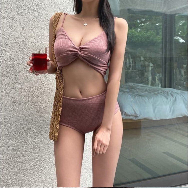 {Kèm ảnh thật} Bikini 2 mảnh hồng gợi cảm