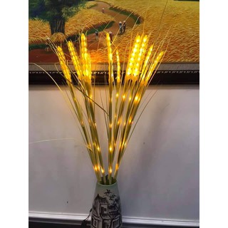 Bó 10 Bông Lúa Vàng Trang Trí Bông Lúa Màu Vàng Trang Trí Phòng Cưới, Phòng Ngủ, Phòng Khách