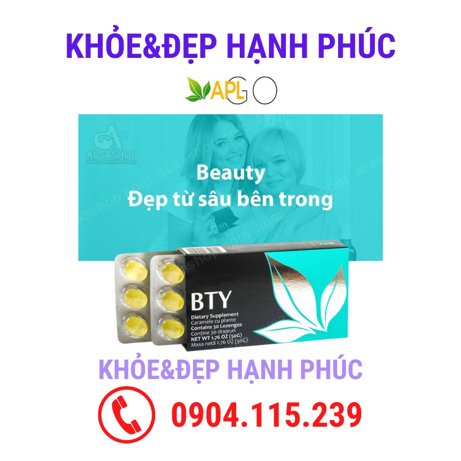 [ Date T10/23 ] Viên ngậm làm đẹp toàn diện APLGO - BTY – 30 viên/hộp