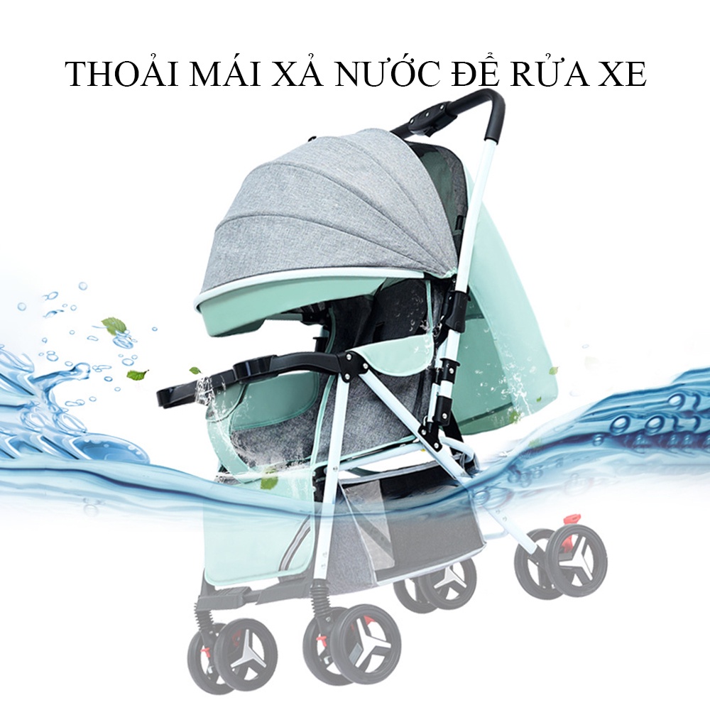 Xe nôi cho bé chính hãng LUXURY-Tính năng tiện dụng đầy đủ dành cho mẹ và bé-COMBO quà tặng siêu khủng-Bảo hành 24 tháng