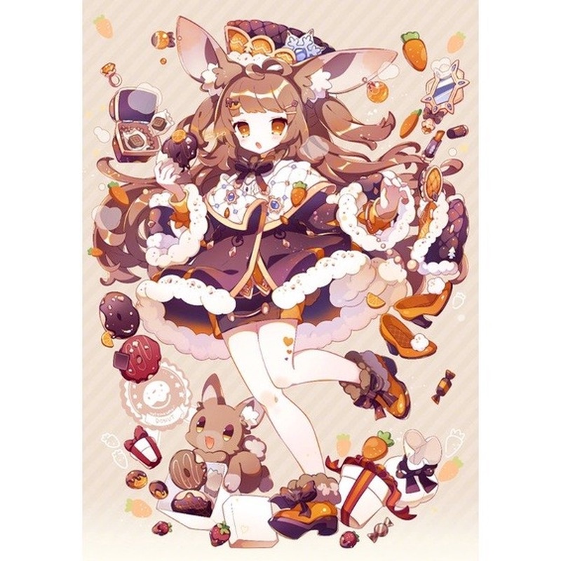 Bộ tranh đính đá 5D họa tiết hoạt hình IDY độc đáo kích thước 30x40cm trang trí nhà cửa