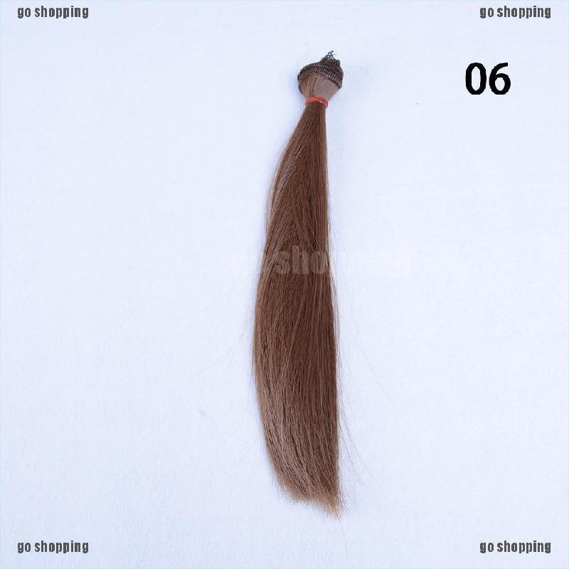 {go shopping}25cm*100cm High-temperature Wire DIY Straight Hair Wig for 1/3 1/4 1/6 BJD Doll