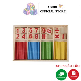Bộ que tính và số 2in1 giúp bé làm quen toán học - hàng Vivitoys (ảnh thật)