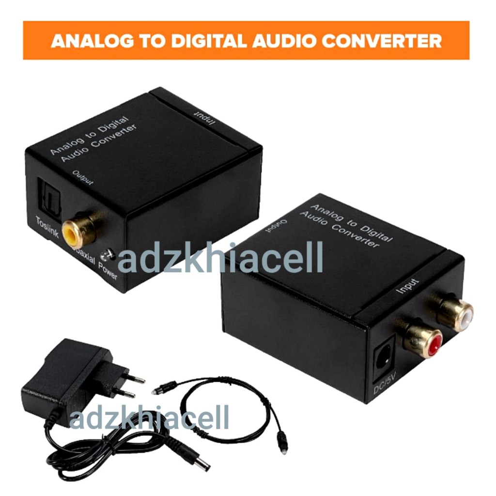 Bộ Chuyển Đổi Âm Thanh Đồng Trục Quang Analog Rca Av Sang Digital