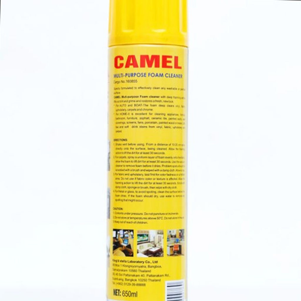 Chai xịt vệ sinh Nội thất ô tô Camel