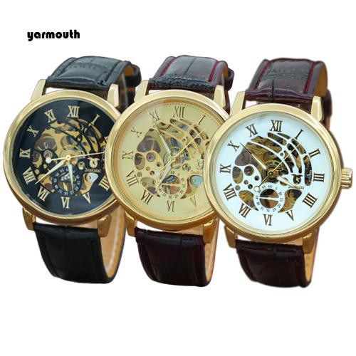 Đồng hồ cơ mặt số Skeleton tròn rỗng cá tính nam | BigBuy360 - bigbuy360.vn