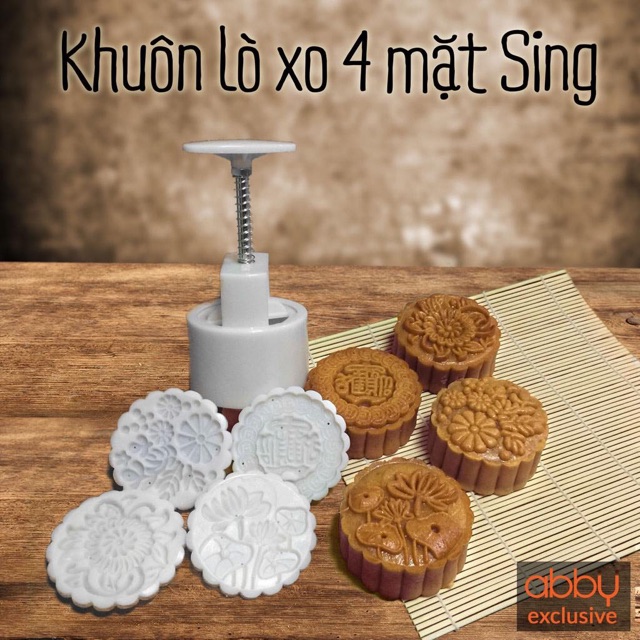 Đồng giá 16 mẫu Khuôn bánh trung thu lò xo cao cấp