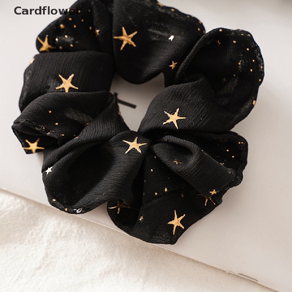 &lt; Cardflower &gt; Dây Buộc Tóc Cao Su Co Giãn In Họa Tiết Sáng Ngọt Ngào Cho Nữ Giảm Giá