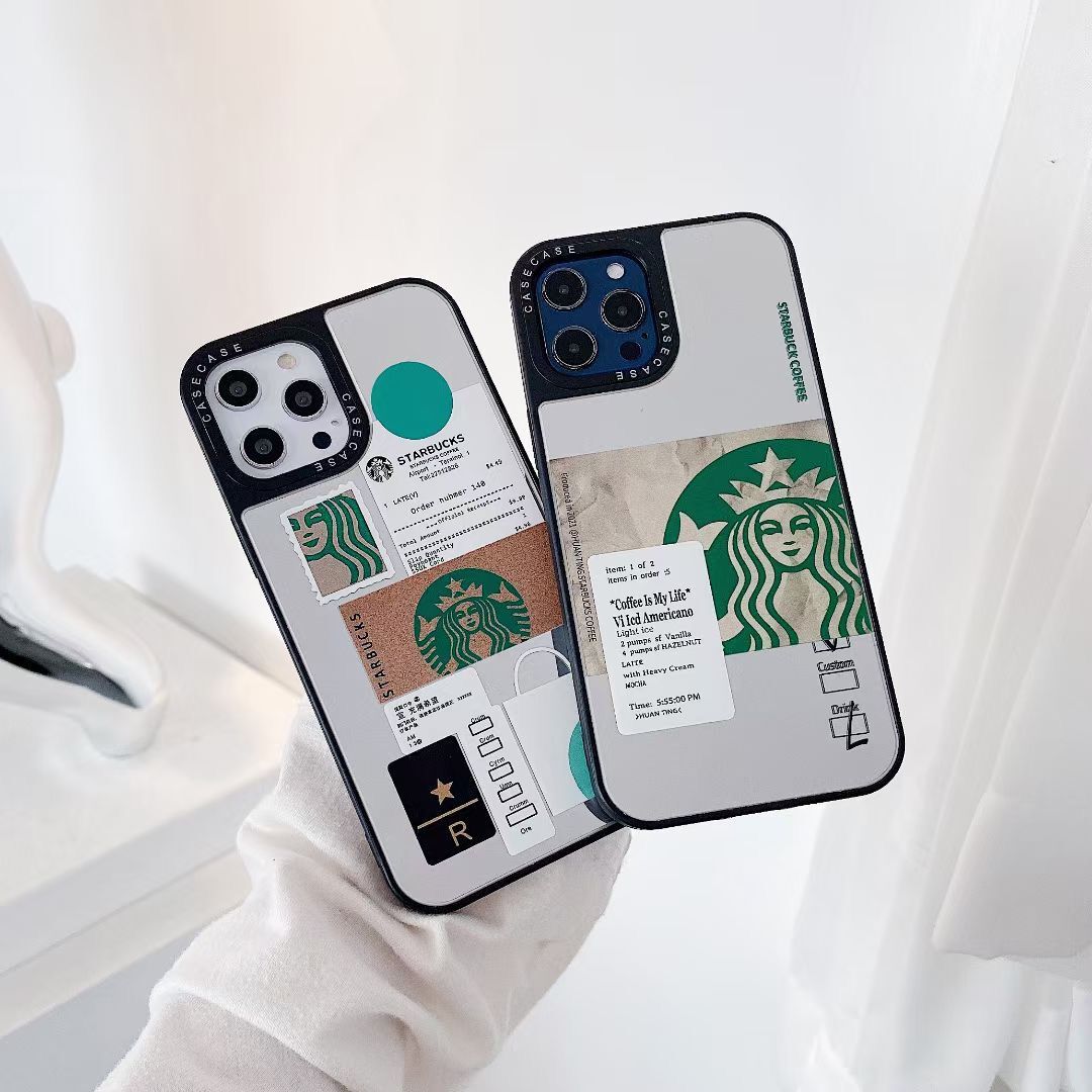 STARBUCKS Ốp Lưng Điện Thoại Phối Gương Thời Trang Dành Cho Iphone 12pro Max 12mini 11pro Max Xs Max Xr Se 2020 7 8 Plus | BigBuy360 - bigbuy360.vn