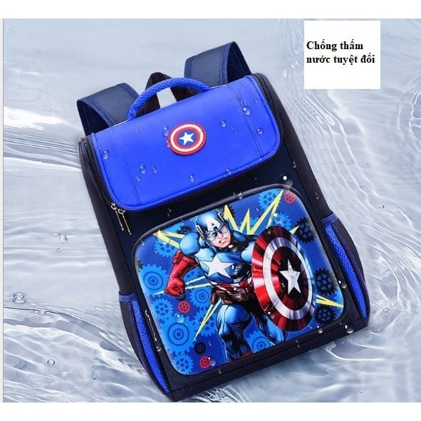 Balo học sinh đi học tiểu học cho bé trai, bé gái chống gù, chống thấm nước cao cấp in hình 3D sắc nét