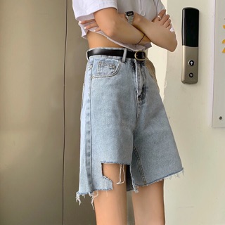 🔥 Quần baggy ngố nữ rách MS01