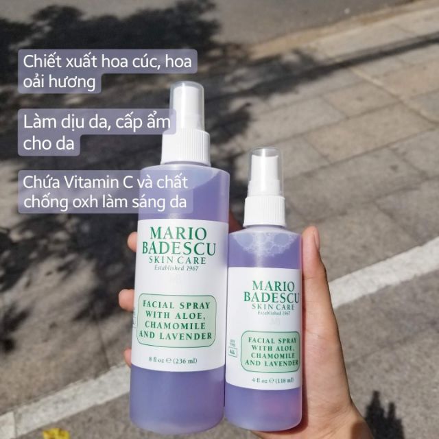 [NEW] XỊT TONER MARIO BADESCU (236ml - 118ml - 59ml)