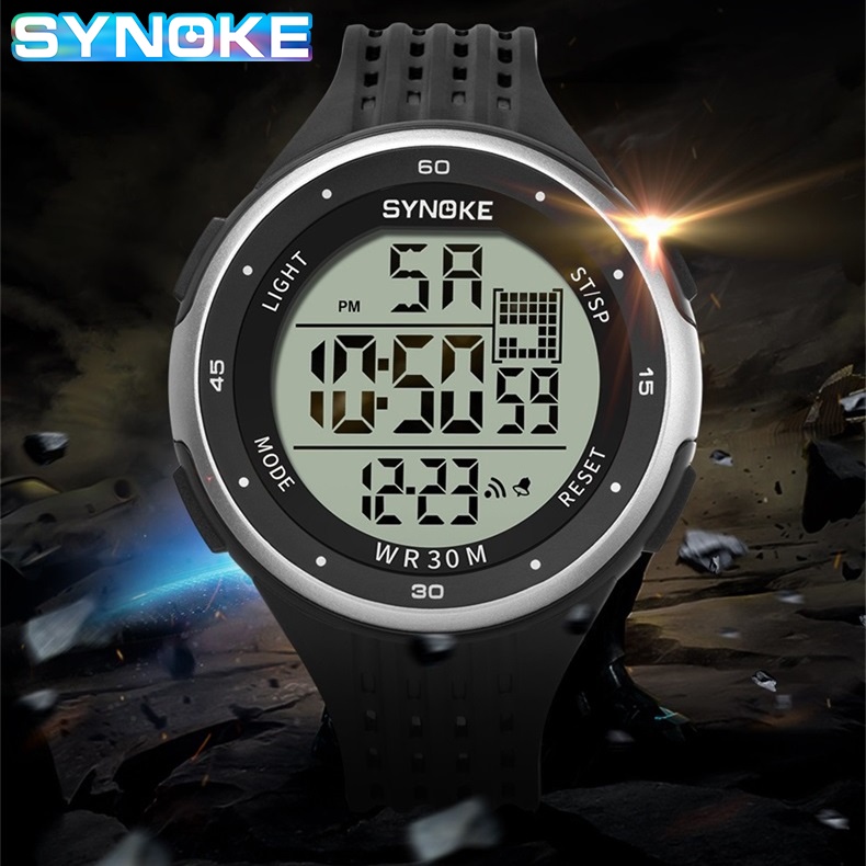 Synoke Đồng Hồ Điện Tử Đa Năng Chống Thấm Nước Cho Nam