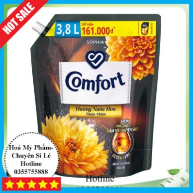 Hoả Tốc Nước Xả Vải Comfort Túi Bella/Sophia 3,2L/3.8L