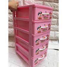 30% GIẢM Tủ nhựa mini hoa bé 5 ngăn việt nhật sz bé đựng thuốc