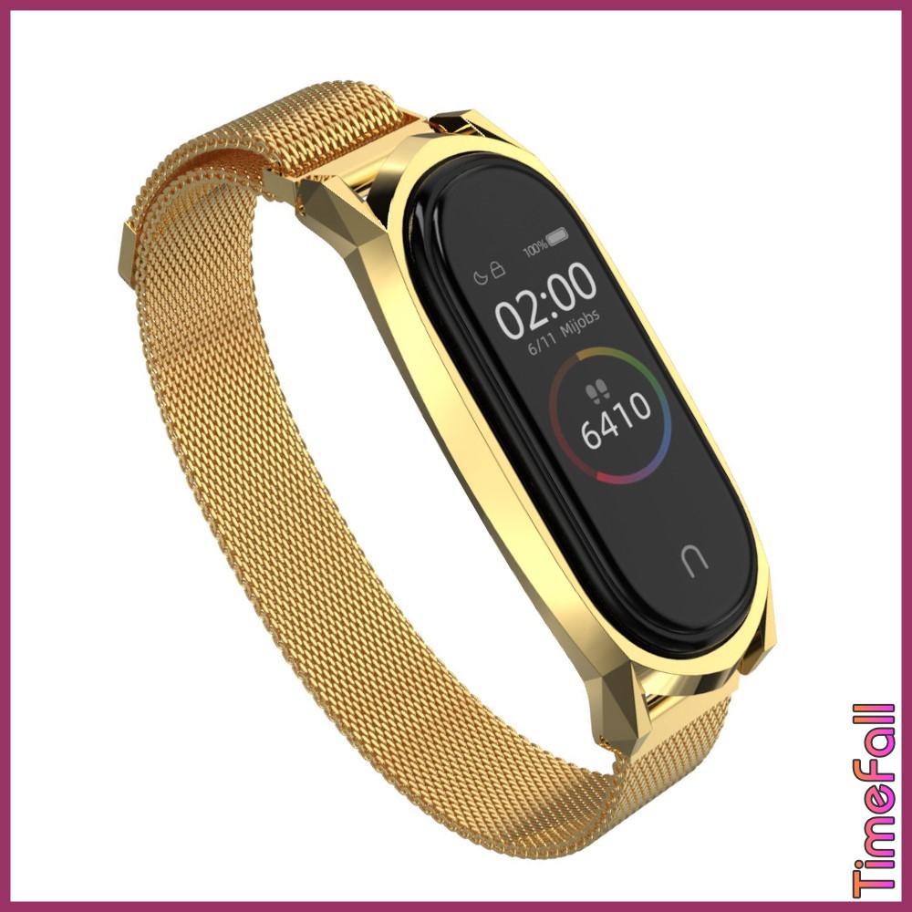 Dây đeo nam châm GT mi band 6, miband 5 chính hãng MIJOBS, dây đeo thay thế mi band 5, miband 6 milanese loop GT