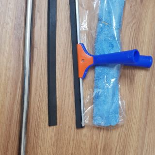 Combo bộ lau kính và lưỡi cao su gạt kính thay thế