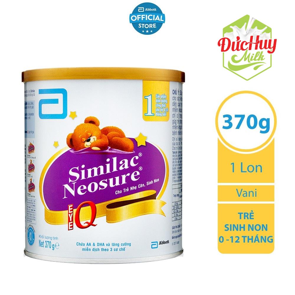 Sữa bột Abbott Similac Neosure (400 - 850g) (Nhẹ cân, Sinh non) _Duchuymilk