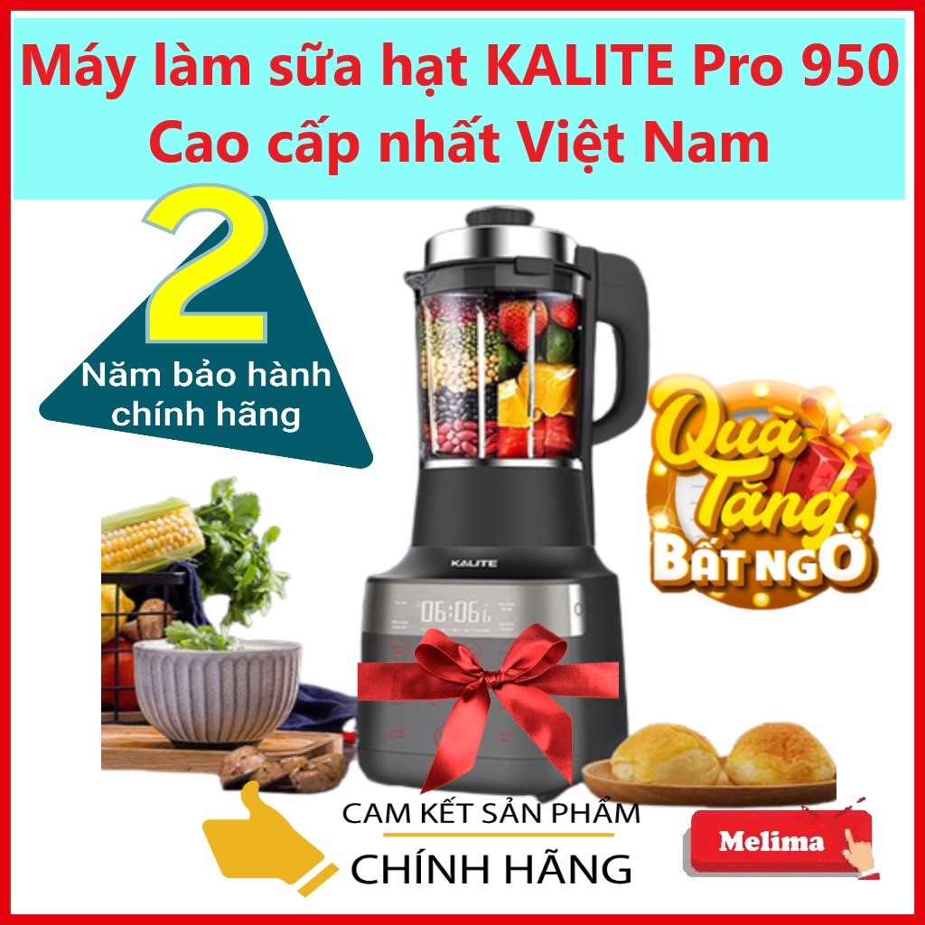 Máy Làm Sữa Hạt Máy Nấu Sữa Hạt Kalite KL 950 Pro nhất Việt Nam, Công suất 1500W mạnh nhất trong dòng sữa hạt, BH 2 năm