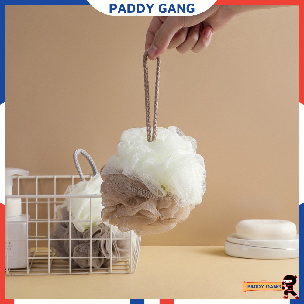 Bông Tắm Tròn Loại To Tạo Bọt Mềm Mại Cao Cấp, Lưới Tắm Cỡ Lớn Kì Ghét Cho Bé Dễ Dàng Chà Rửa Tẩy Sạch Tế Bào Chết