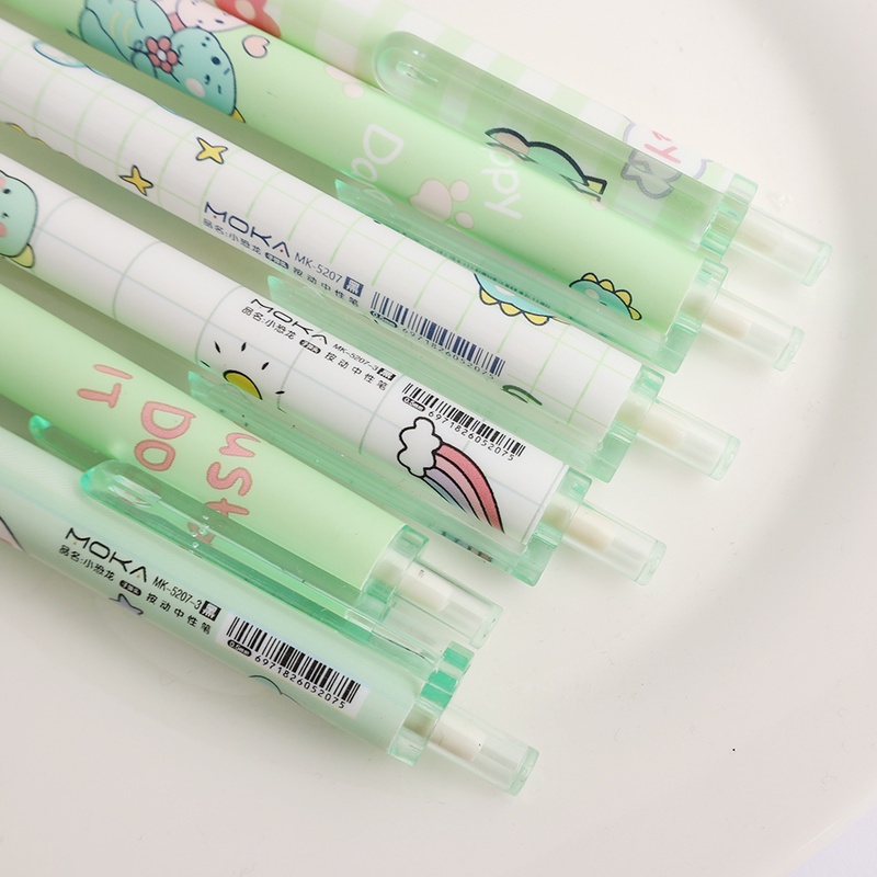 Bút Nước 0.5mm Hình Khủng Long Hoạt Hình Dễ Thương