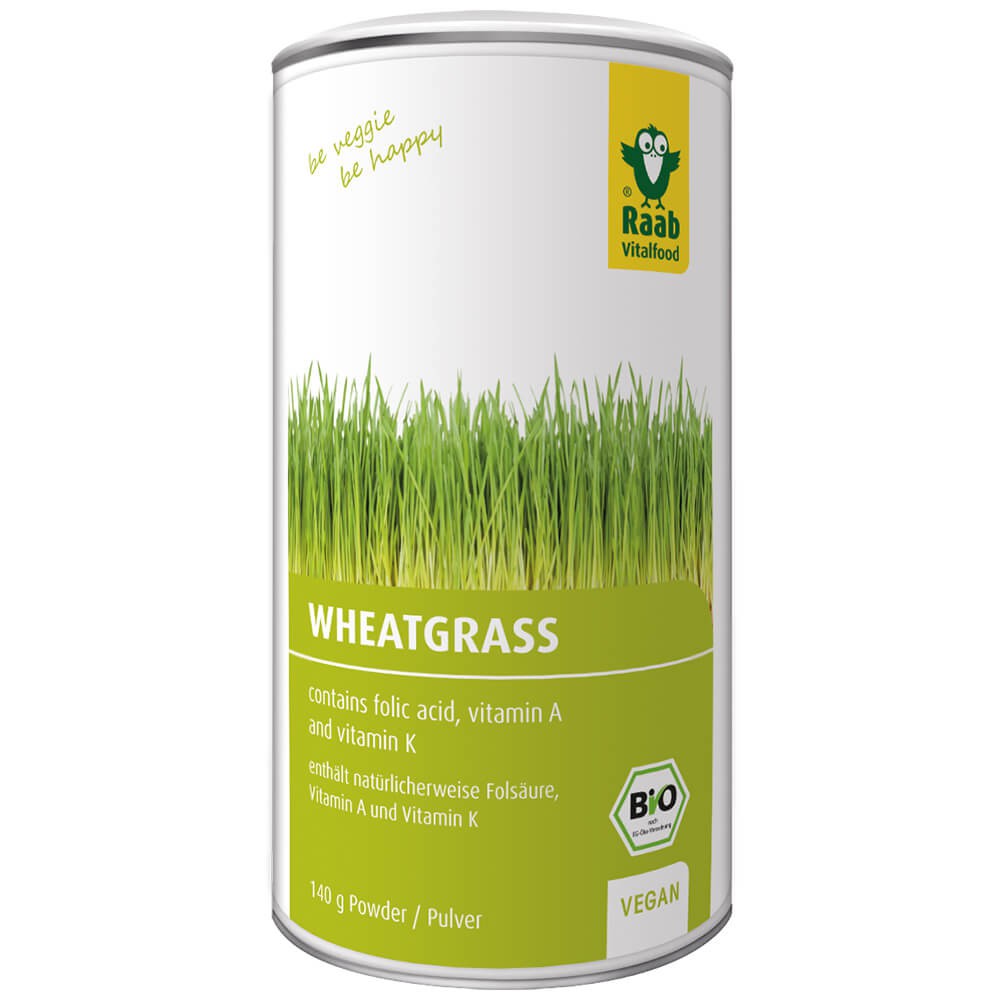 Bột cỏ lúa mì hữu cơ Raab 140g Wheatgrass powder