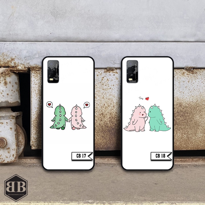 Ốp lưng kính cường lực Vivo Y3S hình in cho nữ